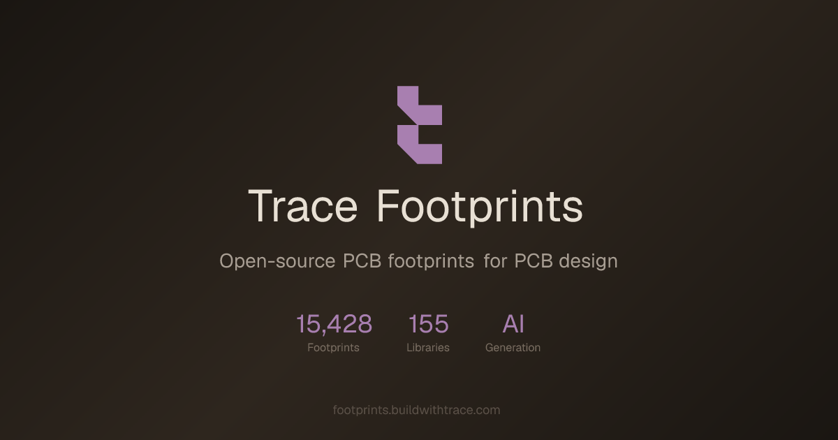 Trace Footprints — 15,000+ Open-Source PCB Footprints for PCB Design